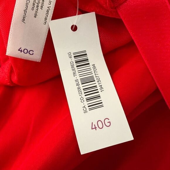 Adore Me Arianna Contour red low bustier corset Bra‎ 40G - Picture 7 of 9